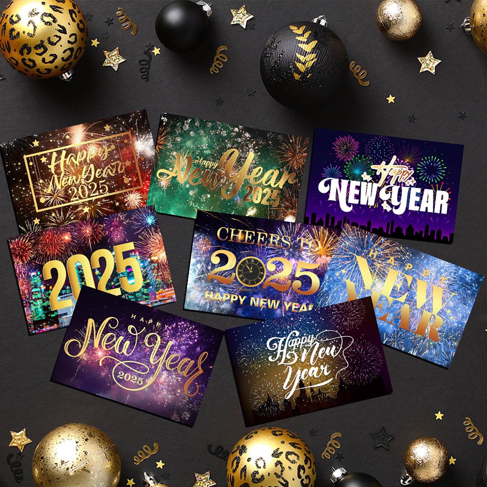 Fulmoon 40 Pcs Christmas Gift Include Christmas Greeting Cards Gold Foiled Cards With Envelopes And Thank You Keychain With Charm Pendent Vintage For Friend Family Thank You For Being Awesome - View #2