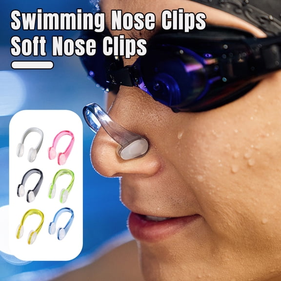 sunsanly 2/6Pcs Swimming Nose Clips Waterproof Reusable Silica Gel Surfing Nose Plug Protectors for Kids Adults