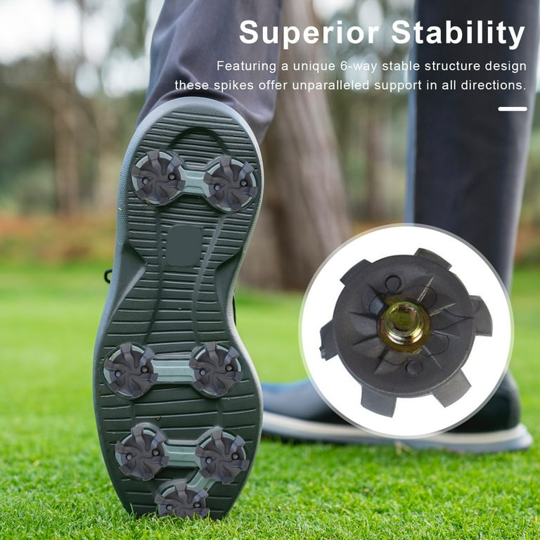 sunsanly 20Pcs Golf Spikes Golf Shoe Spikes with Wrench Outdoor