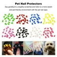 sunsanly 20Pcs Pet Nail Caps with Adhesive Fashionable Pet Claw Covers