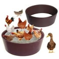 sunsanly 25Inch Chicken Dust Bath Tub Silicone Adjustable Bottomless