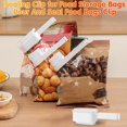 thumbnail image 1 of sunsanly 2Pcs Bag Clip with Pour Spout Food Bag Clips for Sealing Convenient Pour Spouts Reusable Plastic Cap Sealer Clips for Snack Storage, 1 of 8