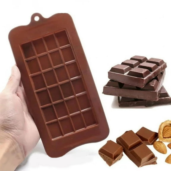 sunsanly 2Pcs Silicone Chocolate Mold Deep Dubai Bar Mold Flexible BPA-Free Candy Mold for Oven Dishwasher DIY Healthy Sweets Ice Cubes Yogurt Chocolate Making Kit