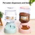 thumbnail image 1 of sunsanly 3 8L Automatic Pet Feeder Waterer Dispenser Large Capacity Dispenser Anti Slip Base Leak proof Pet Food Dispenser for Cats Dogs, 1 of 8