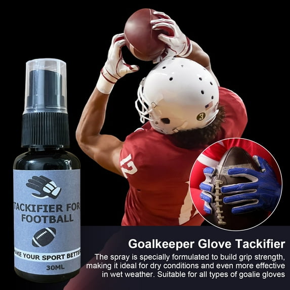 sunsanly 30ml Goalkeeper Glove Grip Spray Soccer Glove Grip Enhancer Tackifier Sprayer for Rugby Gloves Soccer Goalie Gloves Sticky Sprayer