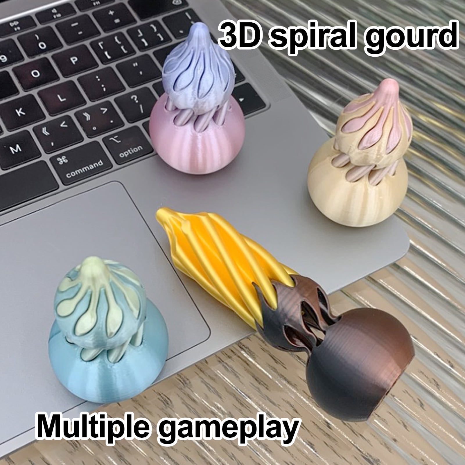 sunsanly 3D Printed Spiral Gourd Toy Impossible Passthrough Spiral ...