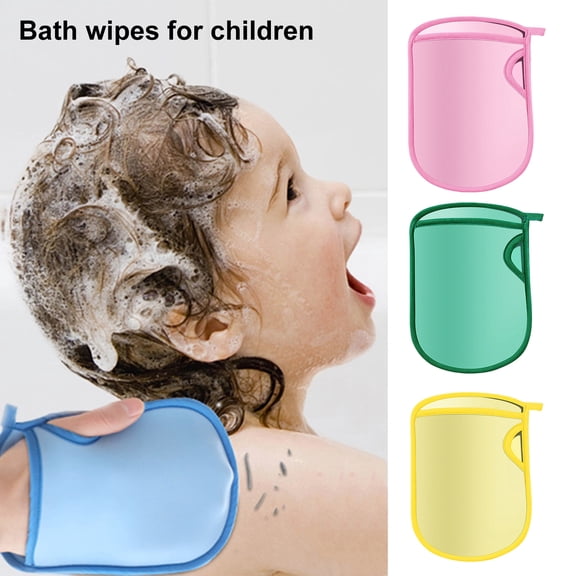 sunsanly 4 Pcs Ultra-Soft Exfoliating Bath Mitts Double-Sided Exfoliating Shower Gloves Gentle Cleaning Bath Sponge for Arm Leg Chest Back