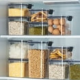 thumbnail image 1 of sunsanly 460/700/950/1300/1800ML Kitchen Sealed Storage Box Transparent Airtight Lock Leakproof Dustproof Moisture-proof Rice Cereal Milk Powder Container Food Storage Case, 1 of 8