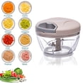 thumbnail image 1 of sunsanly 500/900ML Garlic Stirrer Manual Food Processor Vegetable Chopper Hand Pull String Onion Cutter for Veggies Fruits Nuts Herb Easy Clean Kitchen Tool, 1 of 7