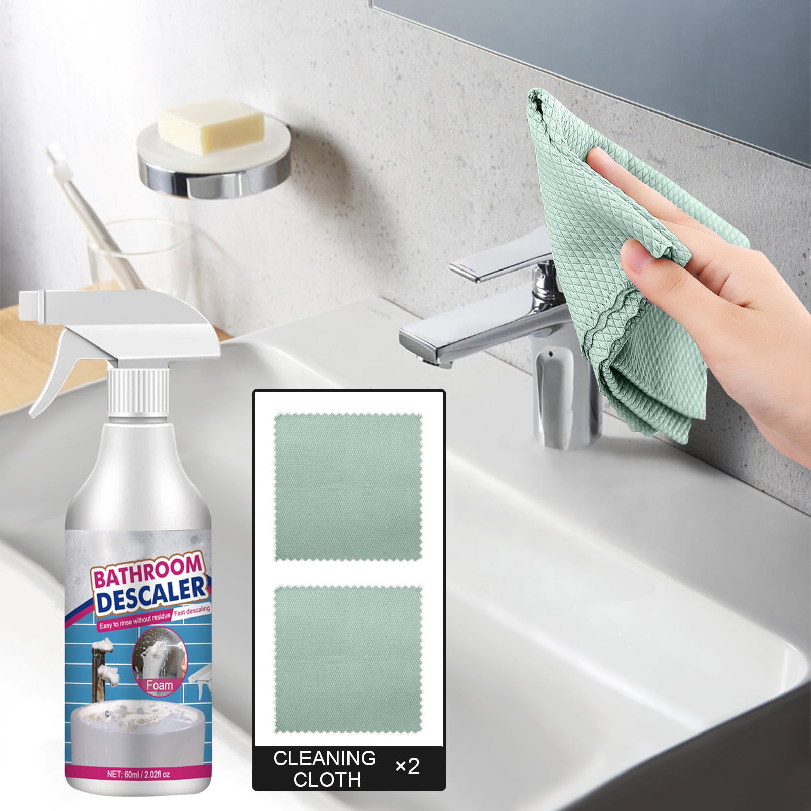 sunsanly 60ml Foaming Cleaner Stain Remover Gentle Powerful Multi ...