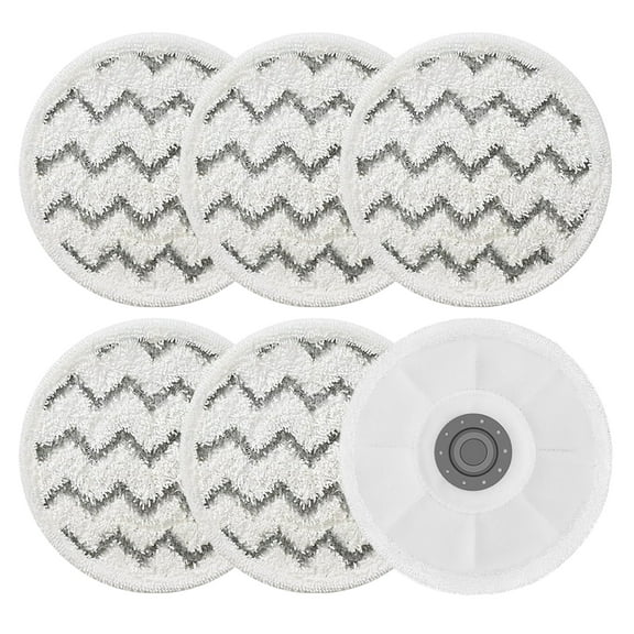 sunsanly 6Pcs Mop Cloth Replacement for BISSELL SpinWave Smart Steam Scrub Mop 3897A Washable Reusable Scrubbing Steam Mop