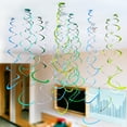 thumbnail image 1 of sunsanly 6Pcs Spiral Pendant Party Streamers Hanging Plastic Streamer Spiral Pendant Twin Tail Party Ceiling Foil Swirl Decorations, 1 of 8