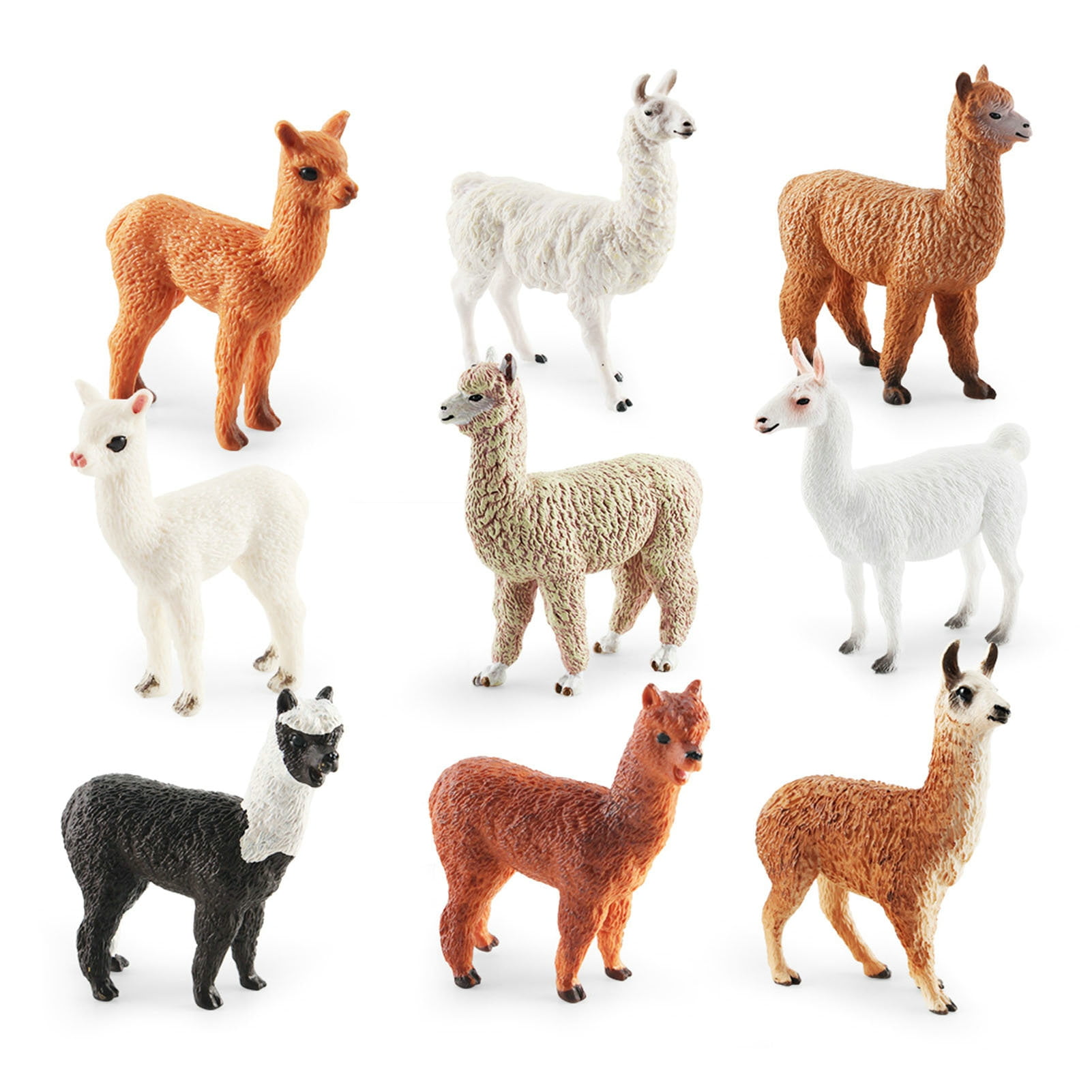 sunsanly Alpaca Statue Model Vivid Look Simulated Wild Animals ...