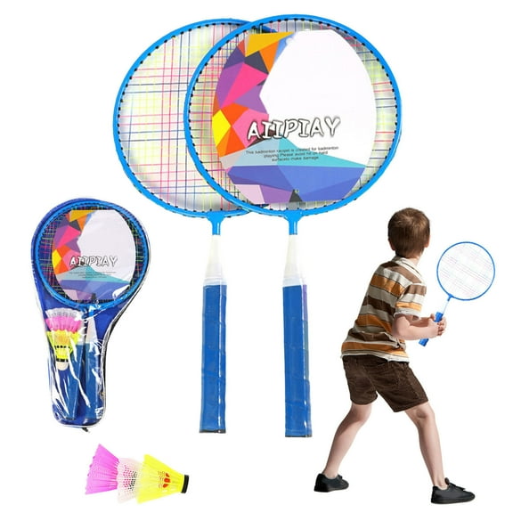 sunsanly Badminton Rackets Kids Children Badminton Racket Kit Outdoor Shuttlecocks Racquet Toys with 3 Balls for 2-Players Sports Game