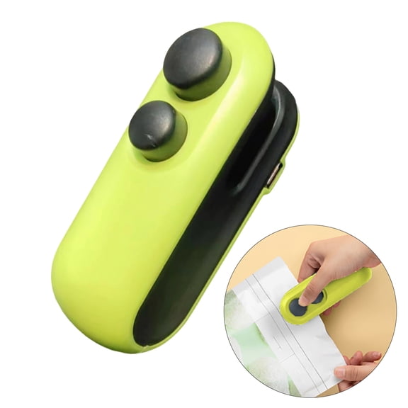 sunsanly Bag Sealer 2-in-1 Type-C Rechargeable Handheld Heat Sealer Cutter Portable Food Saver for Plastic Bags Snacks Freshness Storage
