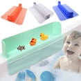 thumbnail image 1 of sunsanly Bathtub Toy Storage Rack Splash Guard with Suction Cups Foldable Design Slip-Resistant Easy to Clean Bathtub Shower Splash Guard Organizer, 1 of 8