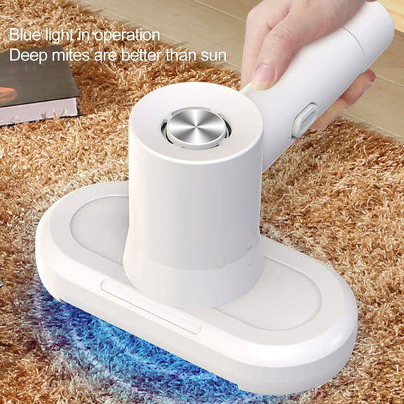 sunsanly Bed Vacuum Cleaner Powerful Suction Handheld Mattress Vacuum Cleaner High Efficiency Filtration Deep Clean Mite Removal Device for Bed Pillows Sofas Carpets