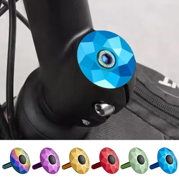 sunsanly Bicycle Headset Cap MTB Road Bike Stem Headset Top Cap Cover Rustproof Corrosion Resistant Polished Surface Headset Top Cap