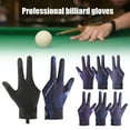 thumbnail image 1 of sunsanly Billiards Gloves Anti-Slip Three Finger Left Right Hand Snooker Billiard Glove Elastic Breathable Training Accessories for Pool Snooker Table Tennis, 1 of 8
