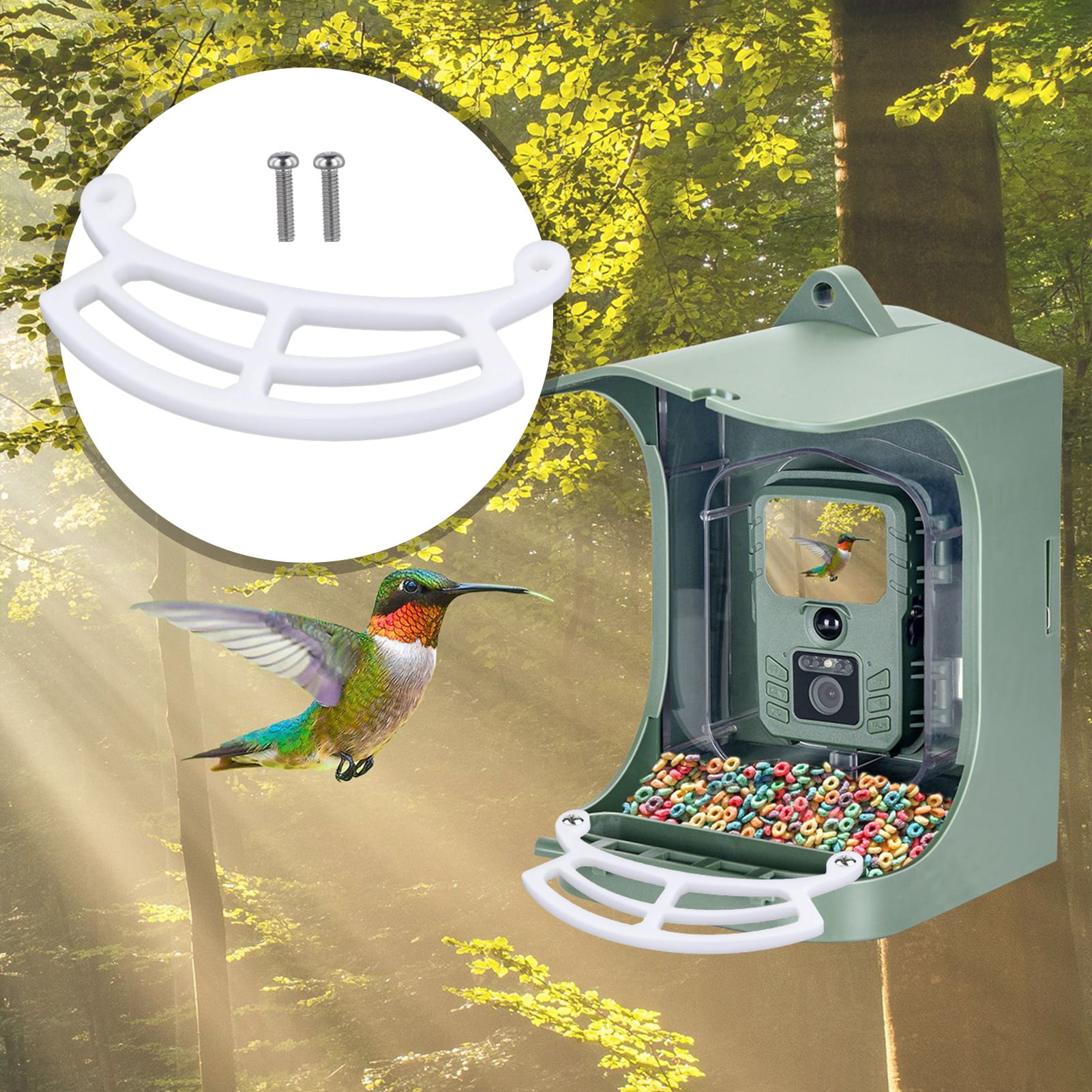 sunsanly Bird Perch Extension Easy Install Bird Feeder Perch Extender