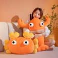 thumbnail image 1 of sunsanly Cartoon Doll Pillow Cute Lobster Crab Doll Plushie Soft Sleep Pillow Decoration Elastic Girl Throw Pillow Doll Plush Sofa Cushion Birthday Gifts, 1 of 7