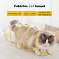 thumbnail image 1 of sunsanly Cat Tunnel Toy Foldable Interactive Self Play Cat Hunting Spiral Tunnel Toy with Plush And Feather Toys for Indoor Cats Decompression Spring Kitten Toys, 1 of 7