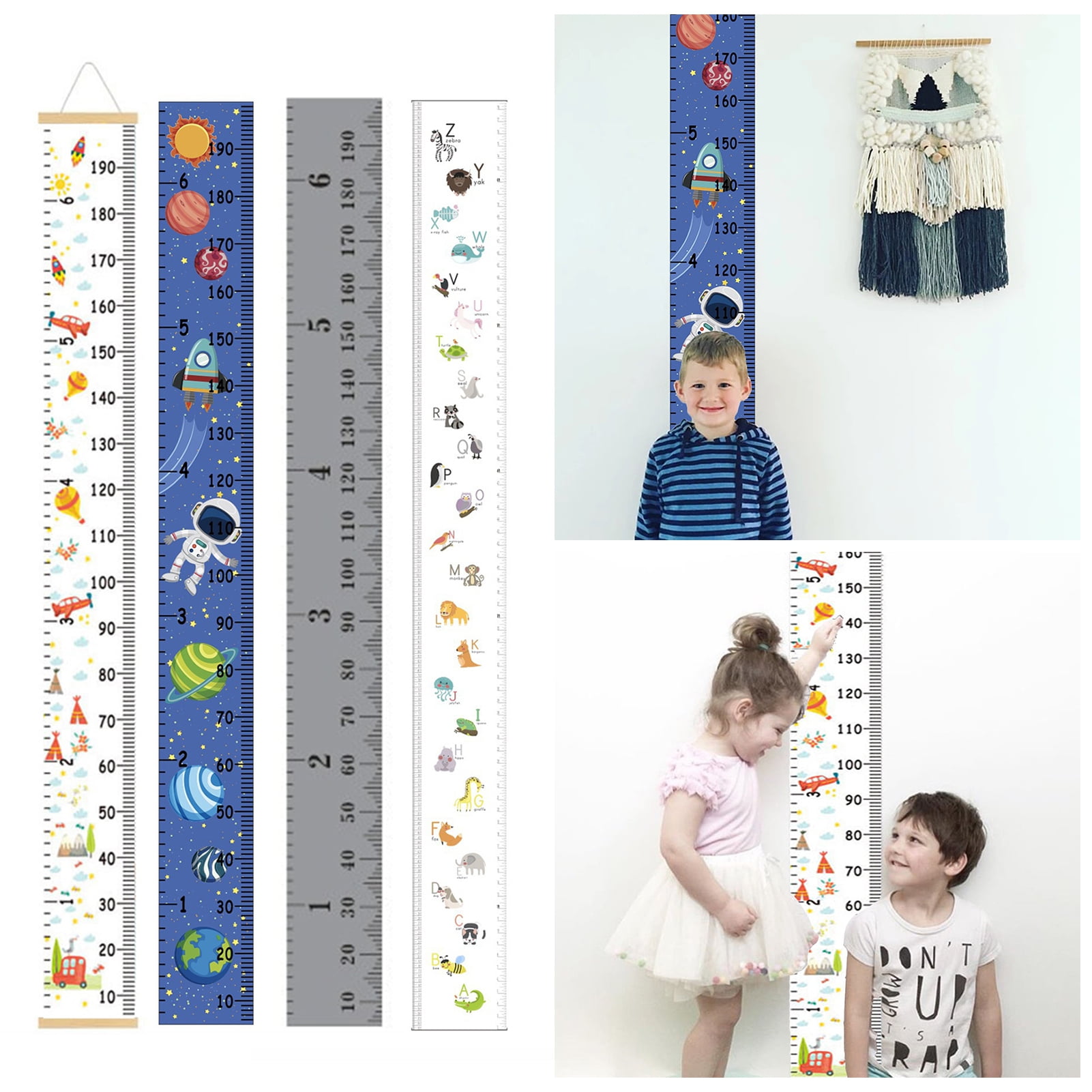 sunsanly Children Height Ruler Wall Hanging Baby Height Growth Chart ...