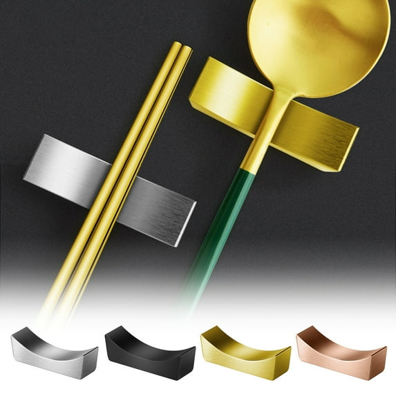 sunsanly Chopstick Holder Stainless Steel Cutlery Holder Chopstick Rest Multipurpose Kitchen Organizer for Home