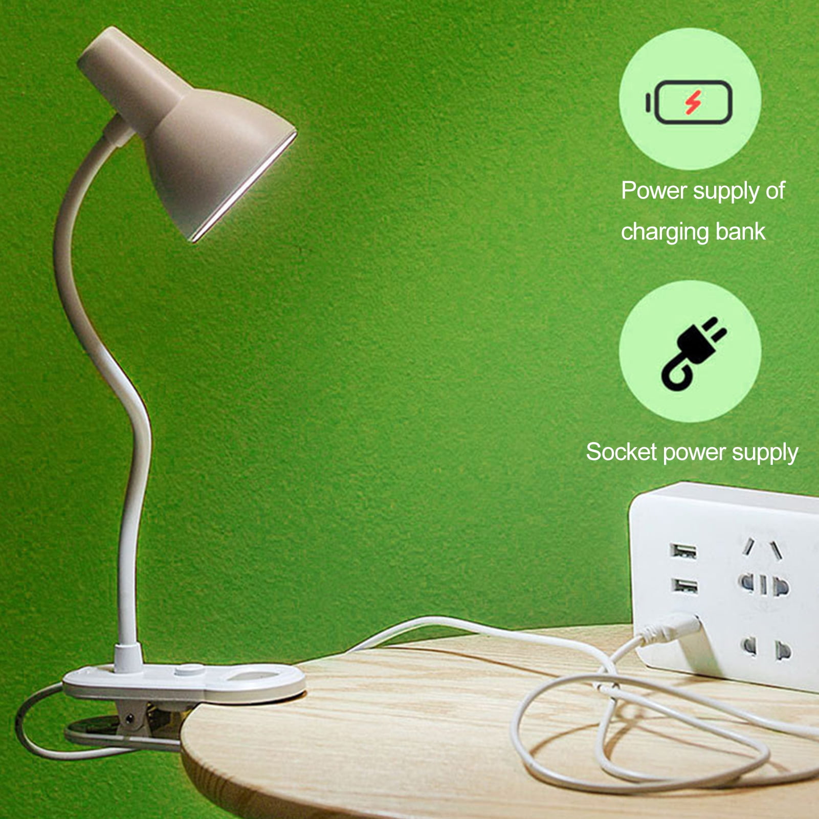Buy CALANDIS Clip On Led Desk Lamp Flexible Arm Eye-Caring Energy - View #6