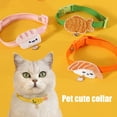 thumbnail image 1 of sunsanly Colored Pet Collar with Bell Cartoon Pattern Non-Fading Adjustable Denim Puppy Cat Accessories Fashionable Embroidered Pendant for Daily Dressing Photos, 1 of 8