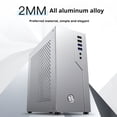 thumbnail image 1 of sunsanly Computer Tower Case Supporting MINI-ITX Motherboard PCIE USB 3.1 2.0 HD-compatible Audio Aluminum Alloy HTPC Desktop Chassis PC Accessories, 1 of 7