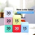 thumbnail image 1 of sunsanly Cube Timer 15/20/30/60 Minutes Countdown Rotation Timer for Tasks Work Study Kitchen Silent Alarm Vibrate Portable Pocket Size Easy Operation Timer for Cooking, 1 of 8