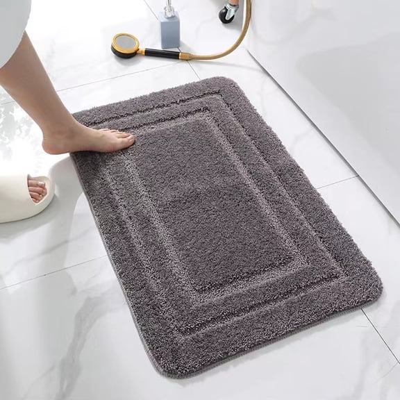 sunsanly Doormat Oblong Shape Anti-slip Absorbs Moisture Foot Drying Wear-resistant Indoor Entrance Door Mat Living Room Kitchen Bathroom Entryway Carpet