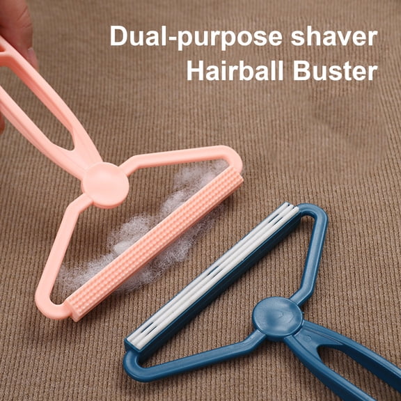 sunsanly Double Sided Portable Lint Remover Clothes Fuzz Remover with Ergonomic Handle Compact Size Sweater Clean Tool Pet Fabric Shaver