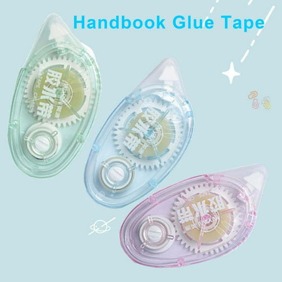 sunsanly Double Sided Tape Roller Mess-Free Application Compact Size Portable Adhesive Scrapbook Tape Dispenser Runner Office Supplies