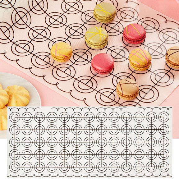 sunsanly Dough Mat Food Grade Non-Stick BPA Free Reusable Heat-Resistant DIY Foldable Dough Mat Bakeware Baking Sheet Tray Liner Mat Kitchen Supplies