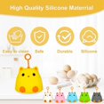 thumbnail image 1 of sunsanly Egg Washer Cartoon Cat Shape Hanging Ring Silicone Brush High Elasticity Small Egg Brush Compact Egg Cleaning Tool, 1 of 8