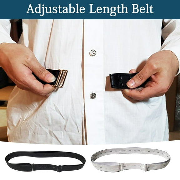 sunsanly Elastic Shirt Belt Men Women Multi Holes Adjustable Length Belt Shirt Stay Strap Unisex Shirt Fastener Garment Accessories