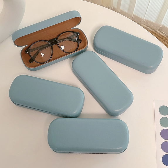 sunsanly Eyeglasses Case Scratch-resistant Anti-pressure Large Capacity Protective Portable Matte Myopic Glasses Storage Box Daily Supply