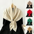 thumbnail image 1 of sunsanly Faux Silk Scarf Solid Color Thin Women Shawl Lightweight Beach Long Scarf Wrap Daily Wear Bag Decoration, 1 of 7