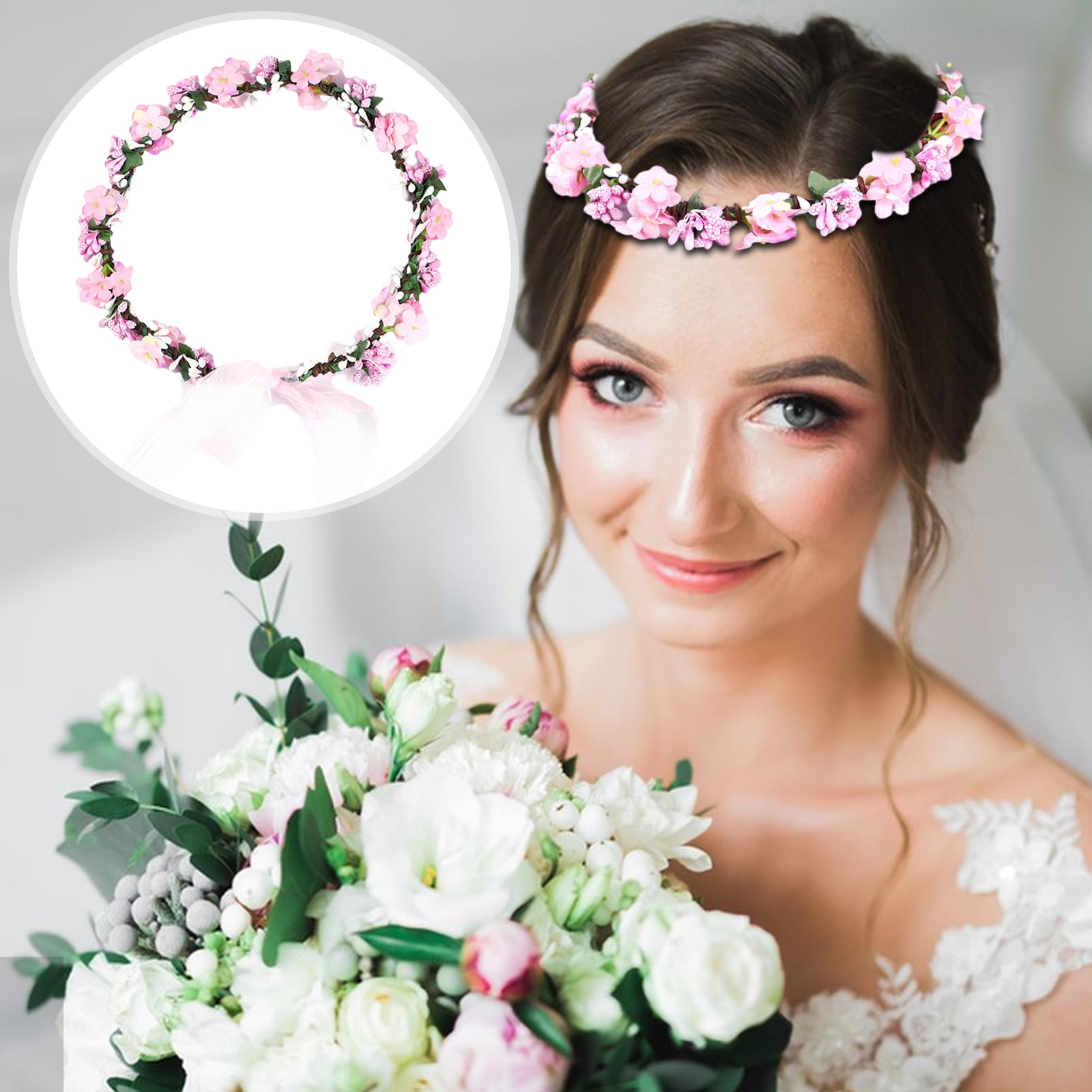 Amazon.com : huafan luxkazya Flower Headband for Women Girls