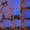 thumbnail image 1 of sunsanly Halloween Pumpkin String Lights Waterproof Battery Powered Pumpkin Ghost Bat Cat Lights for Indoor Outdoor Holiday Party Decoration, 1 of 8