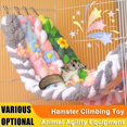 thumbnail image 1 of sunsanly Hamster Climbing Rope Fun And Exercise Develops Coordination And Balance Hamsters Guinea Pigs Ferrets Climbing Crawling Biting Toy Glide Hammock, 1 of 8