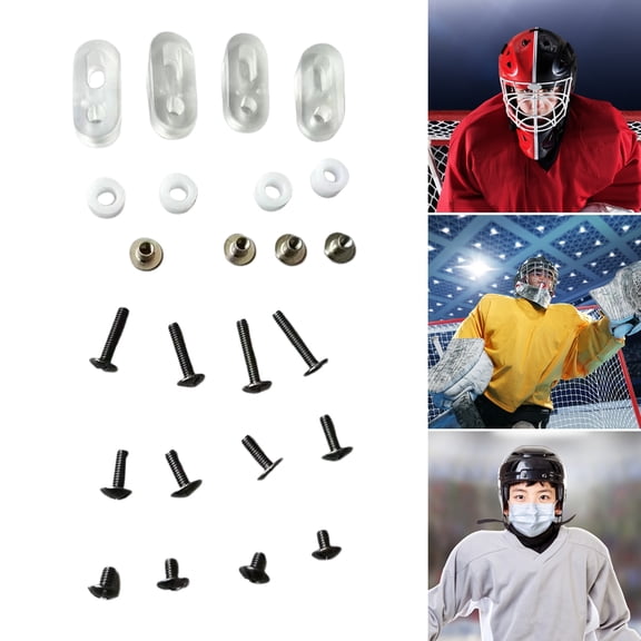 sunsanly Helmet Repair Kit Football Ice Hockey Helmet Repair Parts Universal Facemask Hardware Sports Helmet Repair Accessory for Baseball Helmet