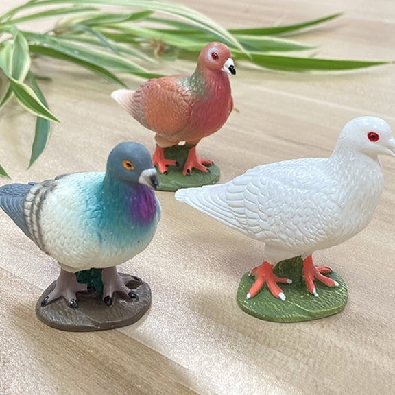 sunsanly High Simulation Printed Pigeon Figurine Love Peace Pigeon Model Animal Statue Photography Props