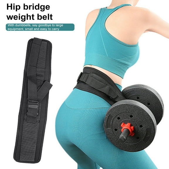 sunsanly Hip Thrust Belt Dumbbells Kettlebells Hip Thrust Exercise Band Anti-Slip Portable Home Gym Workout Men Women Glute Bridge Butt Workout Strap Fitness Equipment