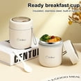 thumbnail image 1 of sunsanly Insulated Soup Cup for Hot Food Kids Stainless Steel Vacuum Food Jar with Spoon Leak Proof Wide Mouth Thermal Lunch Container, 1 of 7