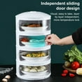 thumbnail image 1 of sunsanly Insulated Vegetable Cover Multi-layer Stackable Food Box Anti-fly Dust-proof Heat Preservation Kitchen Supplies Picnic BBQ Helper, 1 of 7