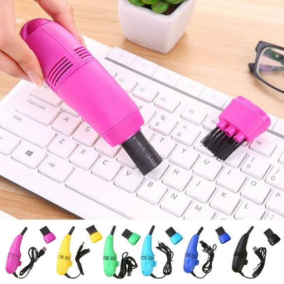 sunsanly Keyboard Vacuum Cleaner Powerful Suction Low Noise USB Plug-Play Compact Size Portable Multifunctional Computer Peripheral Cleaner