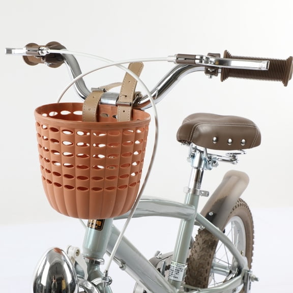 sunsanly Kids Bike Front Basket Storage Box Large Capacity Strong Load-bearing Universal Easy to Install Bicycle Basket with Adjustable Straps